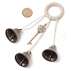 Iron Bell Pendant Decoration HJEW-JM02479-3