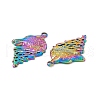 Ion Plating(IP) 304 Stainless Steel Pendants STAS-B031-25R-3