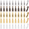 SOFPLATE 100Pcs 5 Colors Tibetan Style Alloy Glue-on Flat Pad Bails FIND-SP0001-89-1