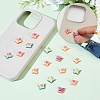 ARRICRAFT 24Pcs 6 Colors Plastic Cabochons KY-AR0001-35-4