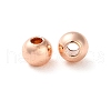 Rack Plating Brass Spacer Beads KKB-I709-03D-RG-1