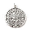 Brass Micro Pave Cubic Zirconia Pendants KK-Z111-02P-1