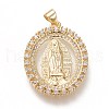 Brass Pendants ZIRC-L099-002G-1
