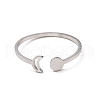 304 Stainless Steel Open Cuff Rings RJEW-Q808-01B-P-2