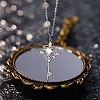 Key 925 Sterling Silver Micro Pave Cubic Zirconia Pendant Necklaces FS-WG0FCDD-02-4