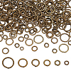 300Pcs 6 Styles Brass Jump Rings KK-LP0001-37-1