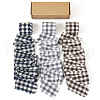 3 Rolls Tartan Cotton Linen Frayed Ribbon OCOR-TAC0035-11B-1