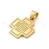 304 Stainless Steel Pendants STAS-L286-04G-2