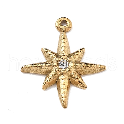 304 Stainless Steel Pendants STAS-R169-02A-G-1