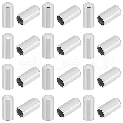 Unicraftale 100Pcs 304 Stainless Steel Cord Ends STAS-UN0041-48-1