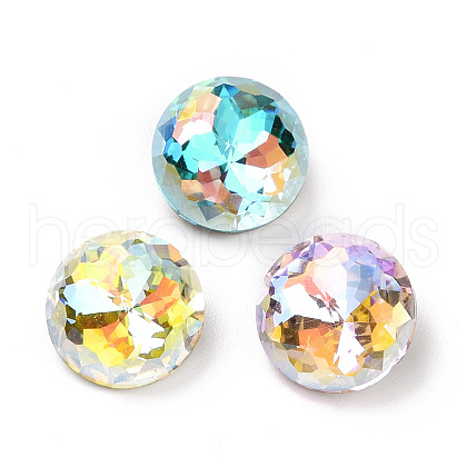 Light AB Style K9 Glass Rhinestone Cabochons RGLA-J036-A-LA-1