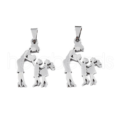 Non-Tarnish 201 Stainless Steel Pendants STAS-T044-287P-1