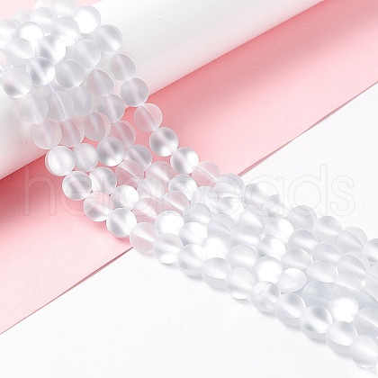 Synthetic Moonstone Beads Strands G-E573-01B-16-1