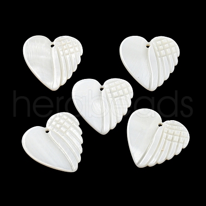 Natural Freshwater Shell Pendants BSHE-G034-17-1