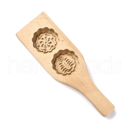 Beech Wooden Press Mooncake Mold WOOD-K010-07A-1