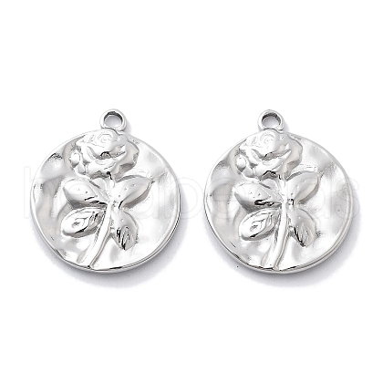 Anti-Tarnish 304 Stainless Steel Pendants STAS-R130-43P-1