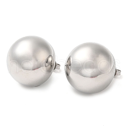 Brass Stud Earrings EJEW-M225-04P-1