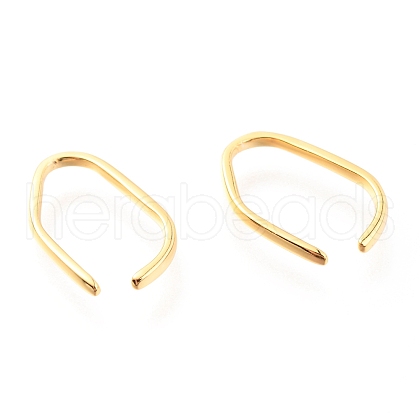 925 Sterling Silver Cuff Earrings EJEW-H124-02G-1