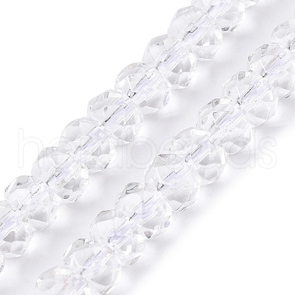 Transparent Glass Beads Strands GLAA-N001-61A-1