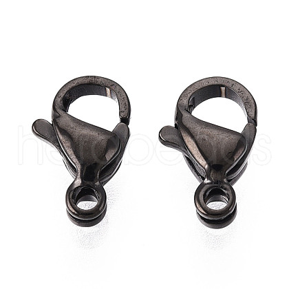 304 Stainless Steel Lobster Claw Clasps STAS-T065-9mm-34B-1