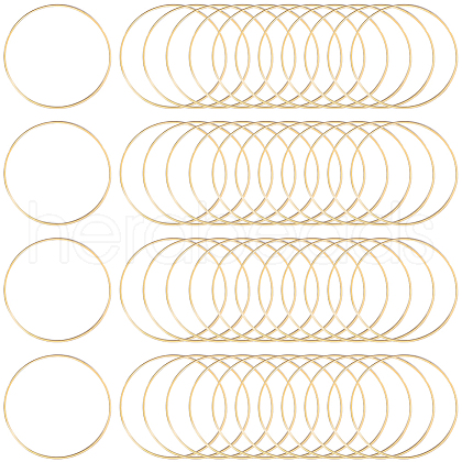 SOFPLATE 50Pcs Brass Linking Rings KK-SP0002-12B-1