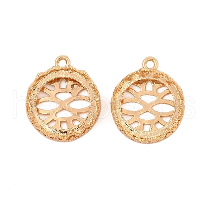 Brass Pendant Cabochon Settings KK-L223-018G-1