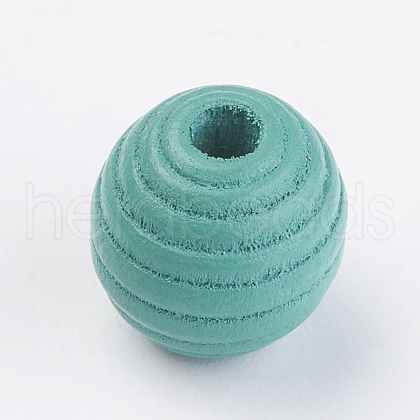 Natural Maple Wood Beehive Beads WOOD-Q030-48H-1