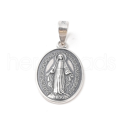 999 Fine Silver Religious Medal Pendants STER-C006-02AS-1