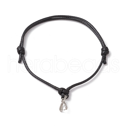 Adjustable Waxed Polyester Cord Bracelet Making AJEW-JB01317-03-1