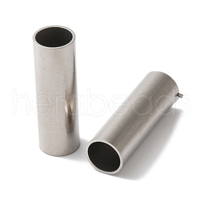 Non-Tarnish 304 Stainless Steel Tube Beads STAS-A098-02P-1