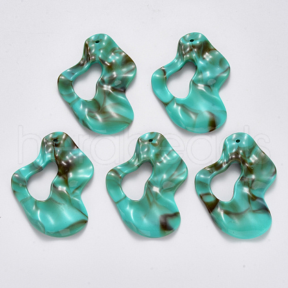 Acrylic Big Pendants OACR-R075-02A-1