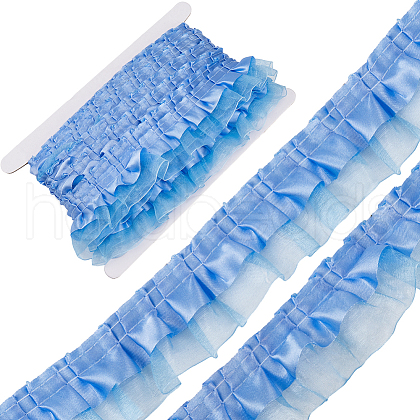 Gorgecraft Satin Organza Pleated Ribbons ORIB-GF0001-06A-1