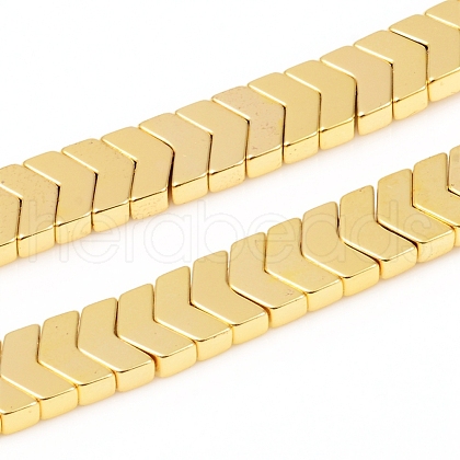 Electroplated Non-magnetic Synthetic Hematite Beads Strands G-F682-04A-G-1