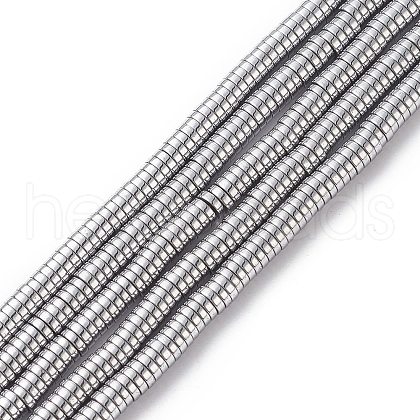 Electroplate Non-magnetic Synthetic Hematite Beads Strands G-J164A-4mm-04-1