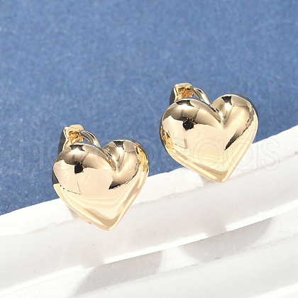 Brass Hoop Earrings EJEW-D320-18G-1