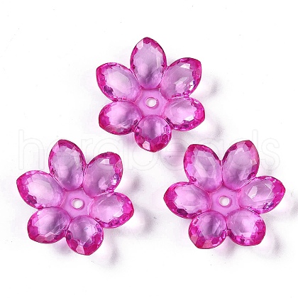 Transparent Acrylic Bead Caps OACR-H118-03B-1