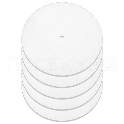 Flat Round PP Lamp Shade Diffuser FIND-WH0152-204-1