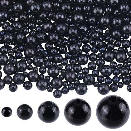 SOFPLATE 2030Pcs 5 Styles ABS Plastic Imitation Pearl Beads FIND-SP0001-92-1