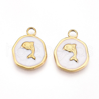 304 Stainless Steel Pendants STAS-N108-09A-G-1