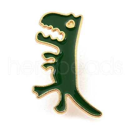 Dinosaur Alloy Enamel Pin Brooch JEWB-B013-01G-1