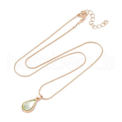 Alloy Snake Chain Necklaces NJEW-Z037-01G-1
