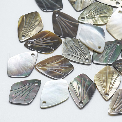 Black Lip Shell Pendants SSHEL-S260-045-1