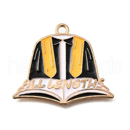 Alloy Enamel Pendants ENAM-D302-02KCG-02A-1