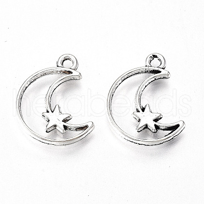 Tibetan Style Alloy Pendants X-TIBE-S323-035AS-RS-1