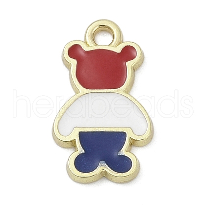 Independence Day Alloy Enamel Pandants PALLOY-V001-07I-1