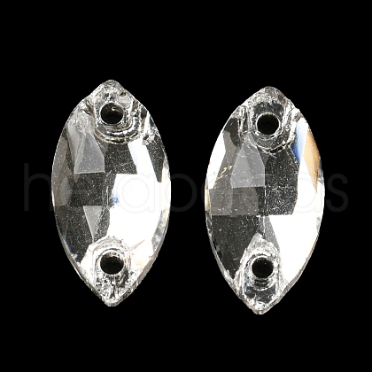 Glass Connector Charms GLAA-A006-10B-1