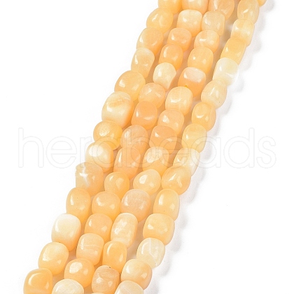 Natural Topaz Jade Beads Strands G-C038-02P-1