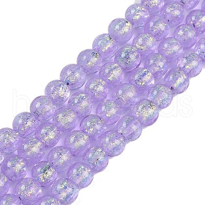 Handmade Foil Lampwork Beads Strands FOIL-K003-06B-01-1