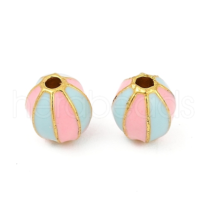 Brass Enamel Beads KK-Q081-05B-MG-1