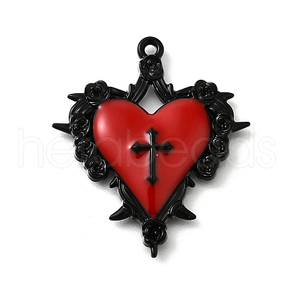 Alloy Enamel Gothic Style Pendants PALLOY-R157-06EB-06A-1